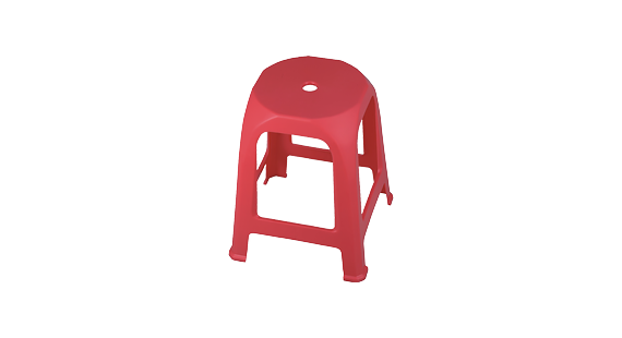 HA01四角來福椅-紅色