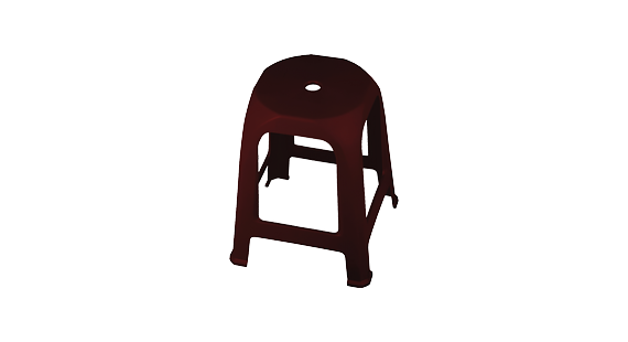 HA01四角來福椅-暗紅色