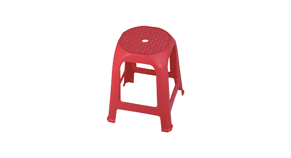 HA01-1藤紋四角旺財椅-紅色