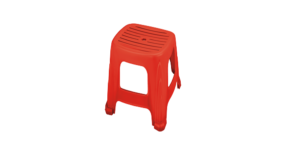 HA02四角樂活椅-紅色